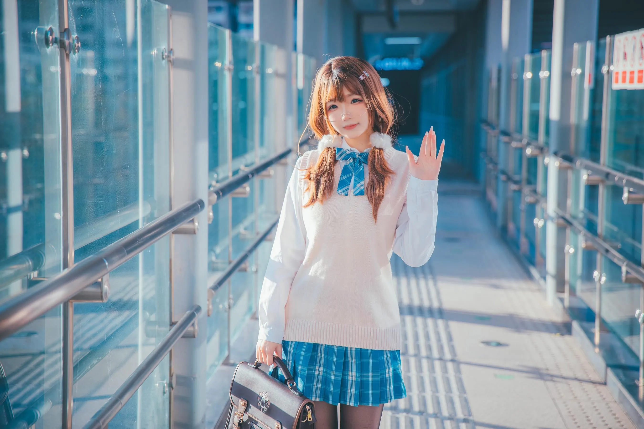 雪晴Astra – NO.32 JK夕阳 [26P]插图6
